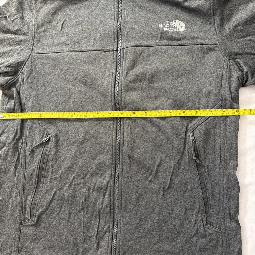 The North Face Windwall Jacket Gray Full Zip Softshell Coat Mens Sz Medium‎ Fit